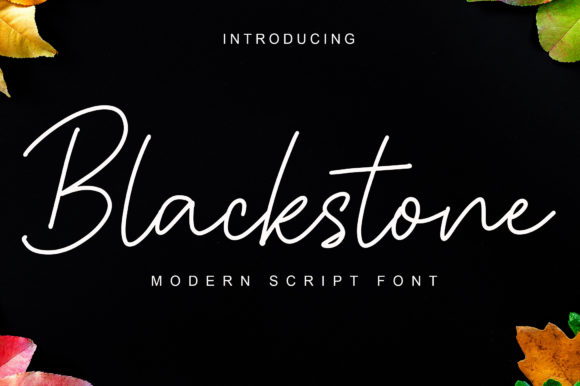 Blackstone: A Graceful Script for Modern Design