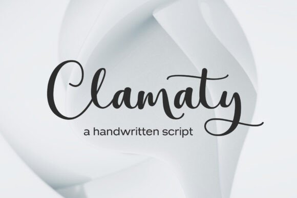 Clamaty: The Elegant Script for Refined Design Projects