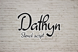 Dathyn: A Stencil Script Font for Authentic Design
