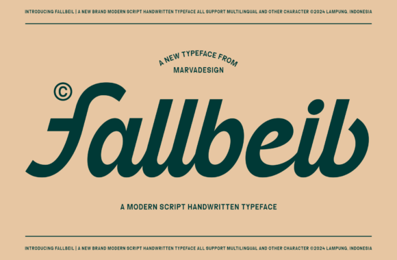Fallbeil: A Modern Script Font for Bold Brand Identity