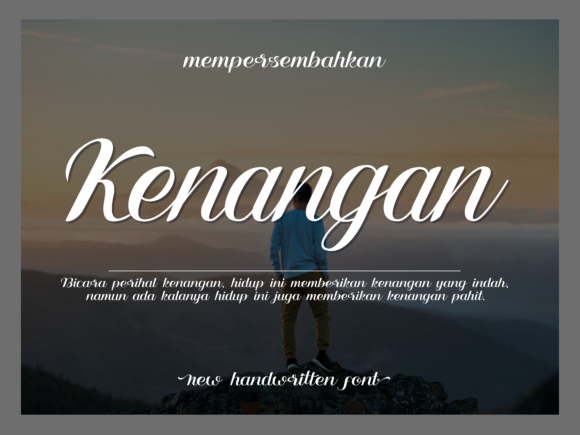 Kenangan: A Script Font That Brings Your Creative Ideas to Life