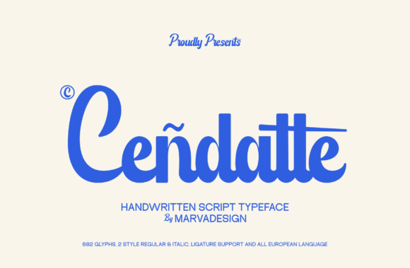 Meet Cendatte: The Bold Handwritten Font for Impactful Brands