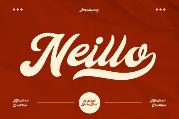 Neillo: A Retro Script Font with Modern Versatility