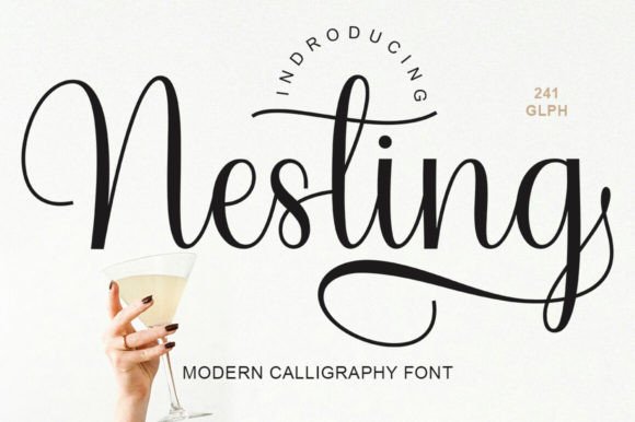 Nesting: A Handwritten Script Font for Calm, Elegant Design