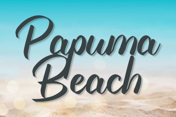 Papuma Beach: Coastal Elegance in a Modern Script Font