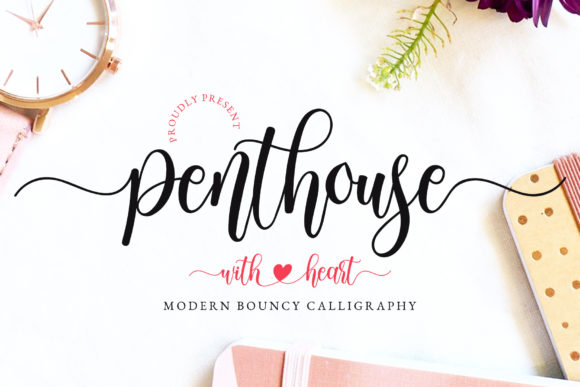 Penthouse Font: A Sweet and Elegant Script for Your Designs