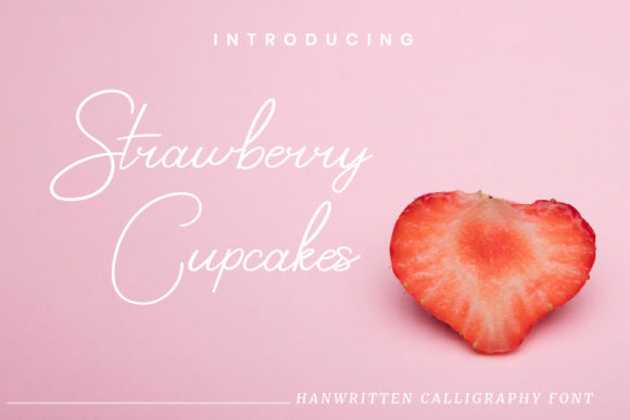 Strawberry Cupcakes: A Sweet Script for Modern Designers
