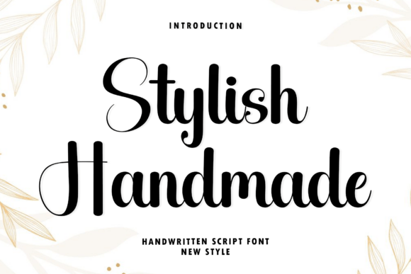 Stylish Handmade: A Modern Script Font for Elegant Branding