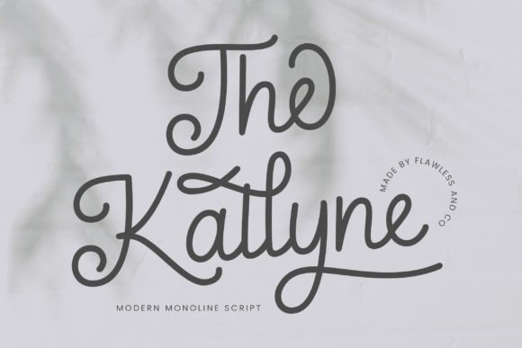 The Kallyne: A Modern Monoline Script for Effortless Elegance