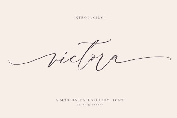 Victora: The Modern Calligraphy Font for Elegant Branding